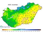 Átlag közeli hőmérsékletű és kissé csapadékos november