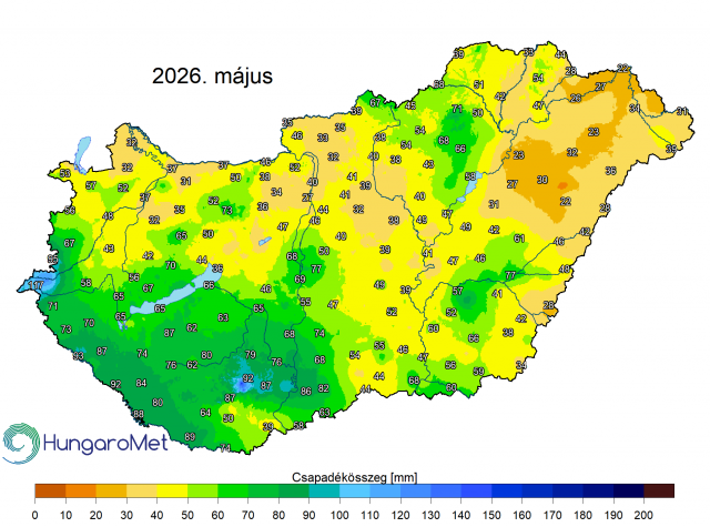 Az átlagosnál melegebb és szárazabb május